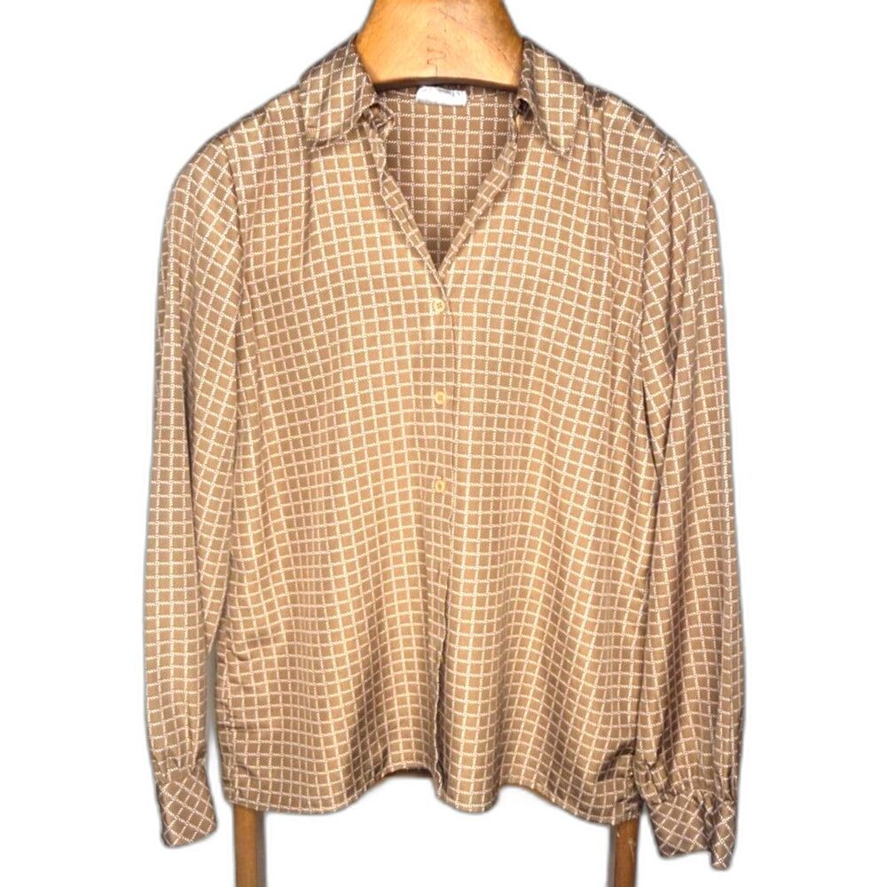 Vintage Bleyle blouse with rope check design